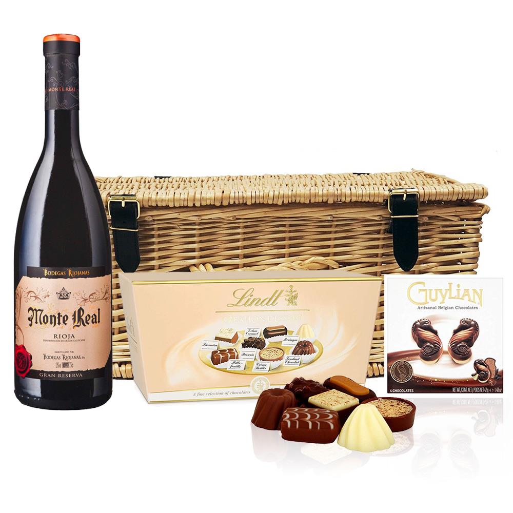 Monte Real Tinto Gran Reserva And Chocolates Hamper